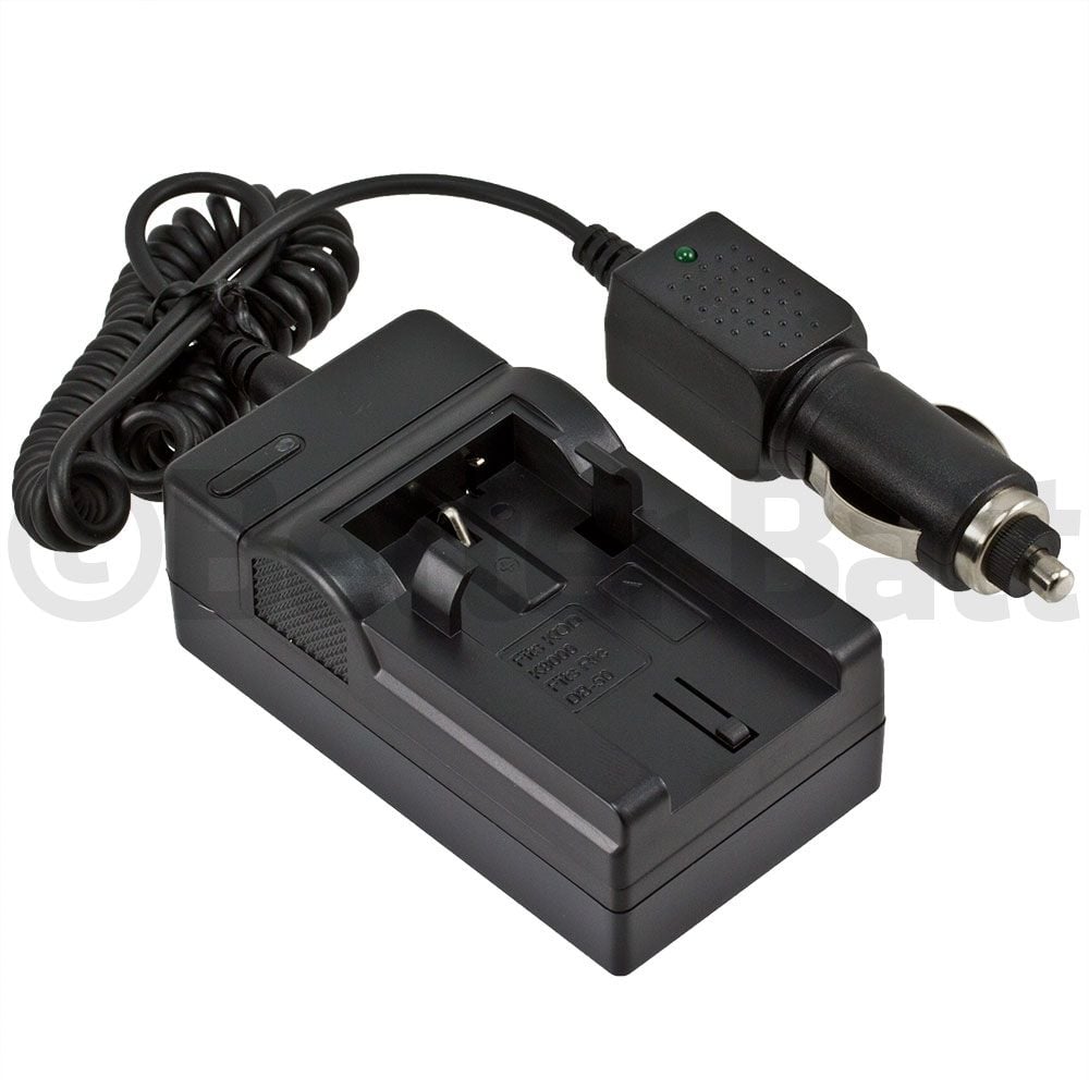 Ricoh DB-50 Charger Replacement (Wall + Car Cord)