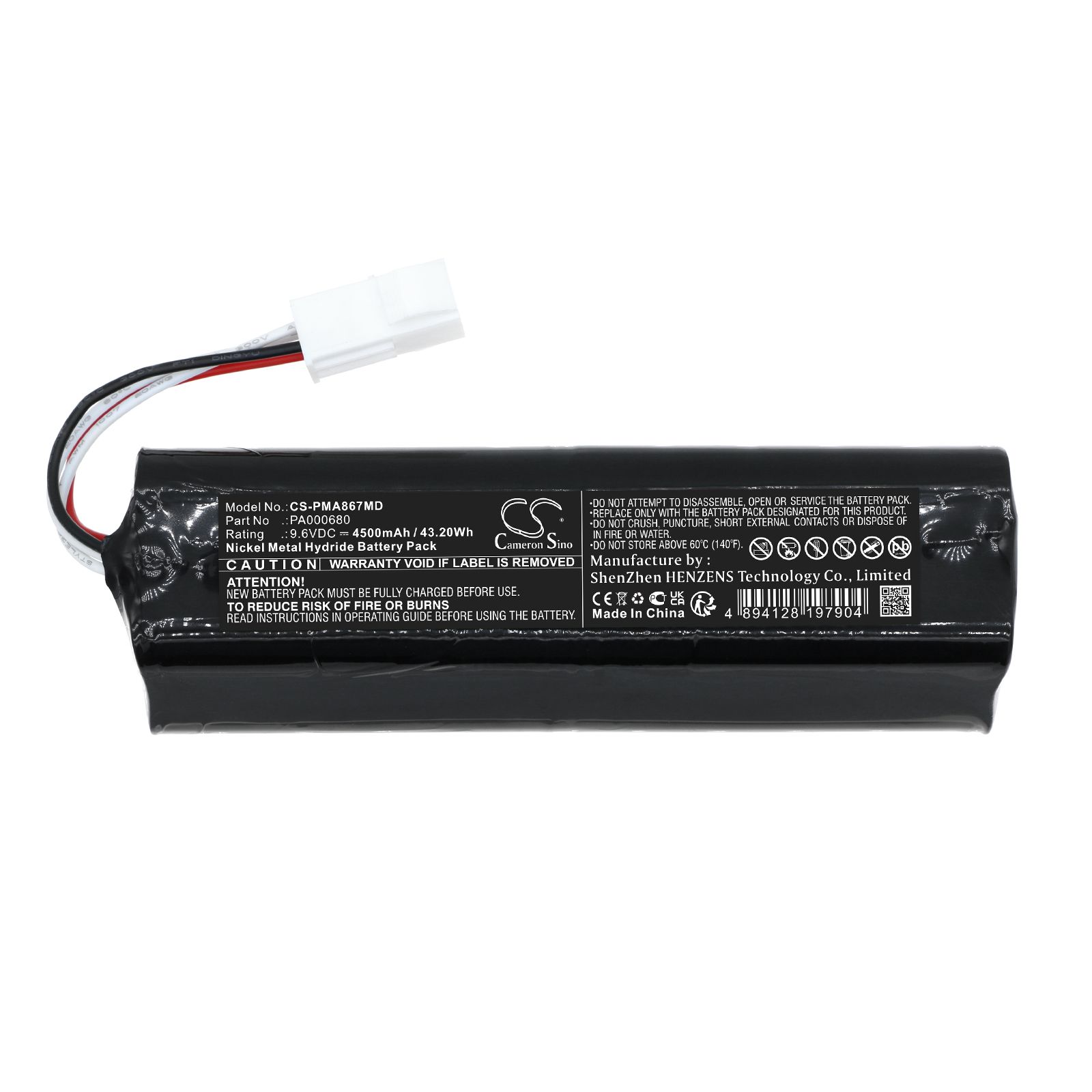 PM Atemschutz PA-A867-NG Battery Replacement