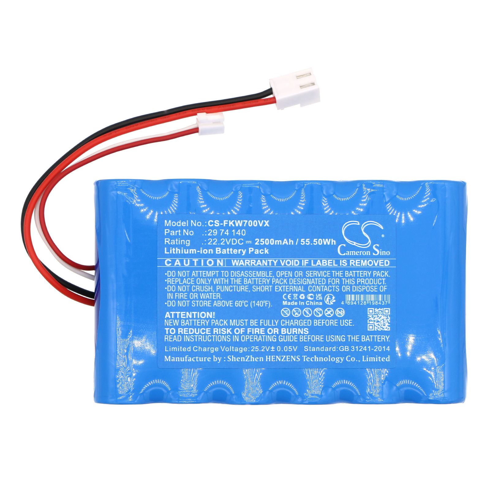 Fakir Starky WDA 700 Wet & Dry Battery Replacement