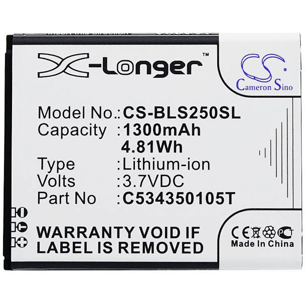 BLU S250X Battery Replacement