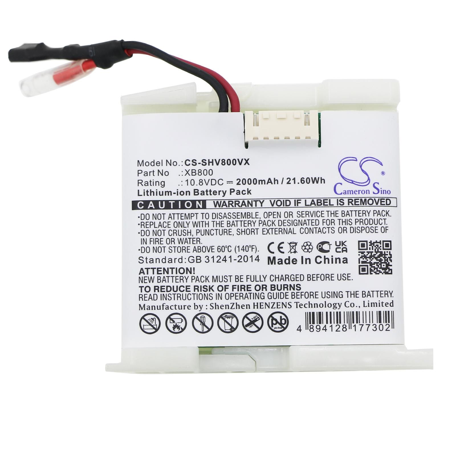 Shark XB800 Battery Replacement