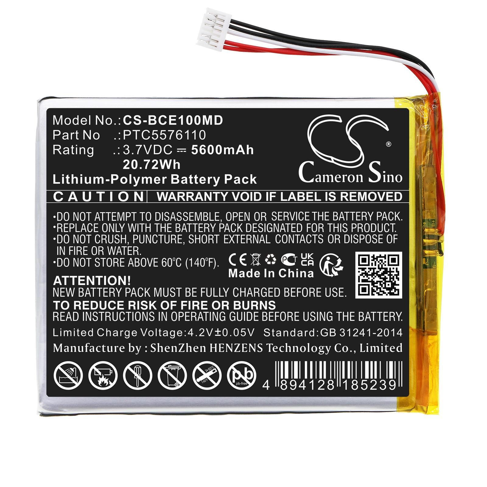 Biocare PTC5576110 Battery Replacement