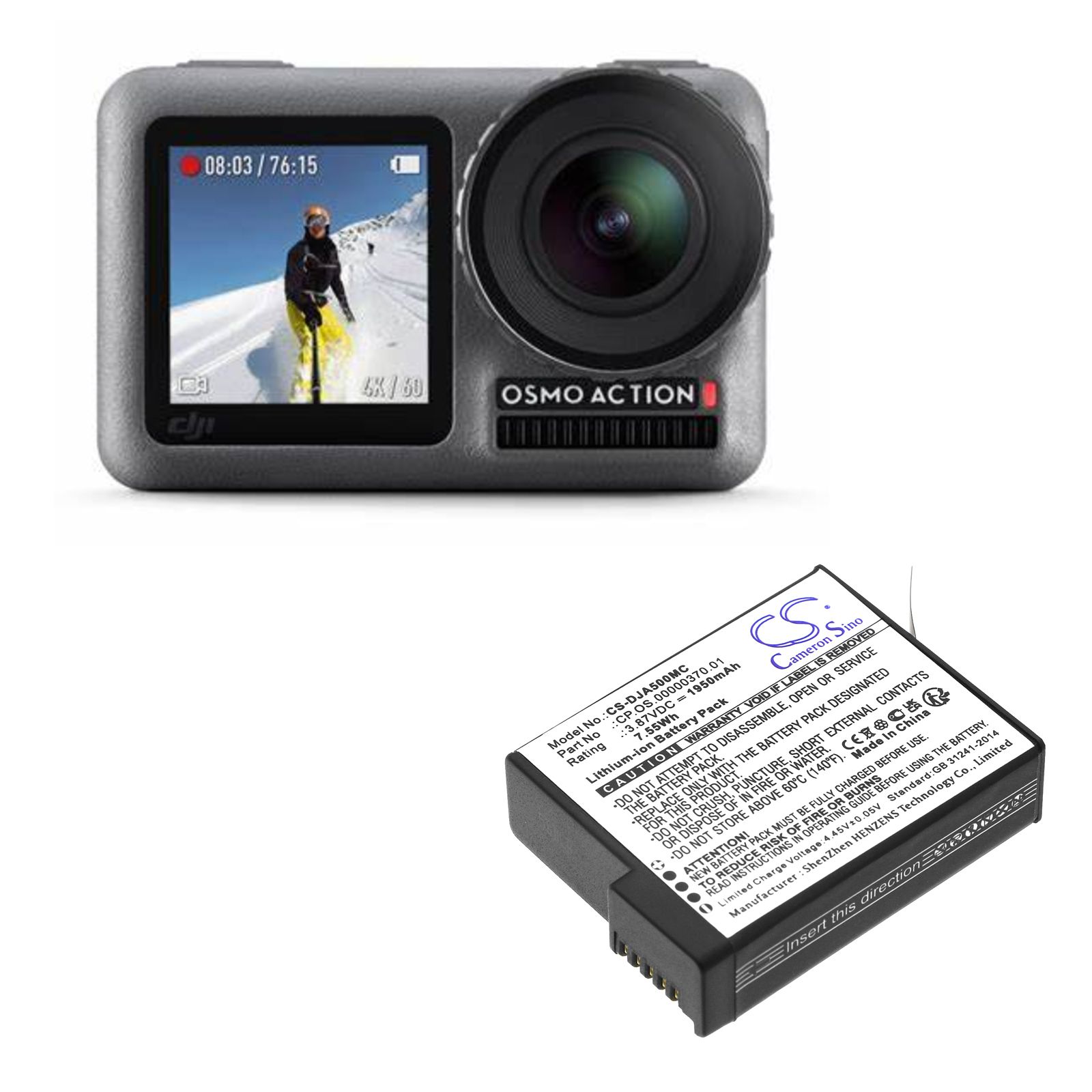 DJI Osmo Action 5 Pro Battery Replacement