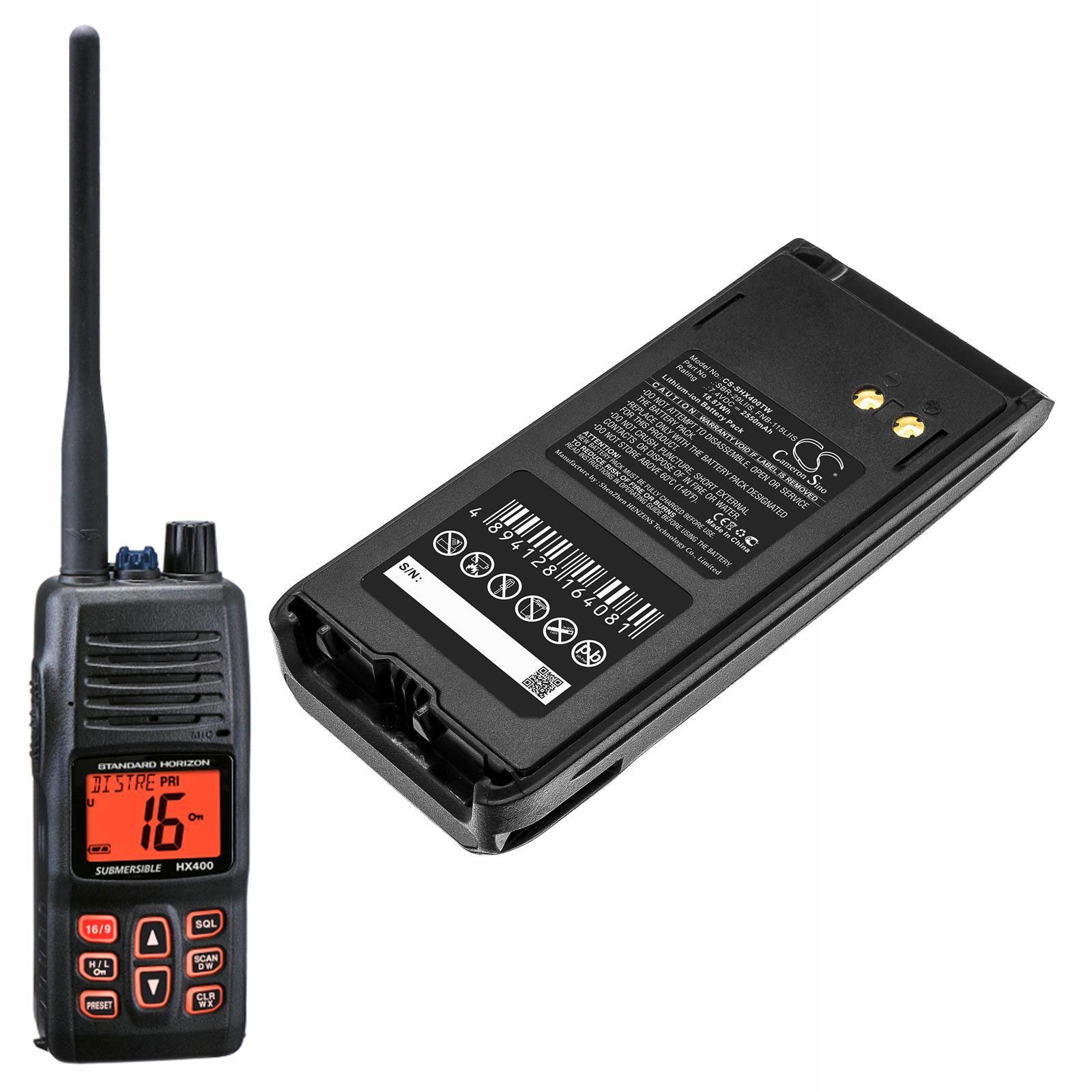 Standard Horizon FNB-115LIIS Battery Replacement