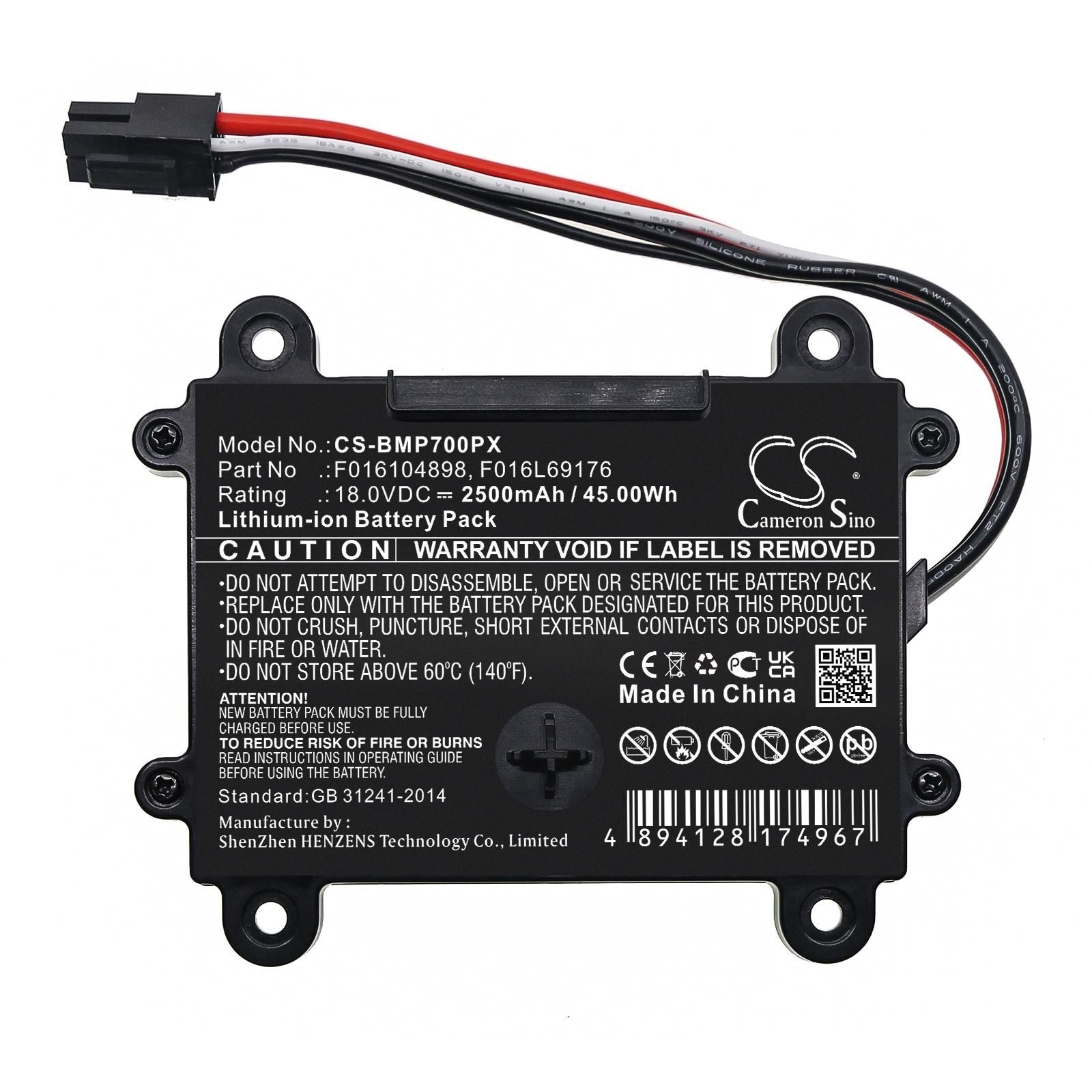 Bosch F016104898 Battery Replacement