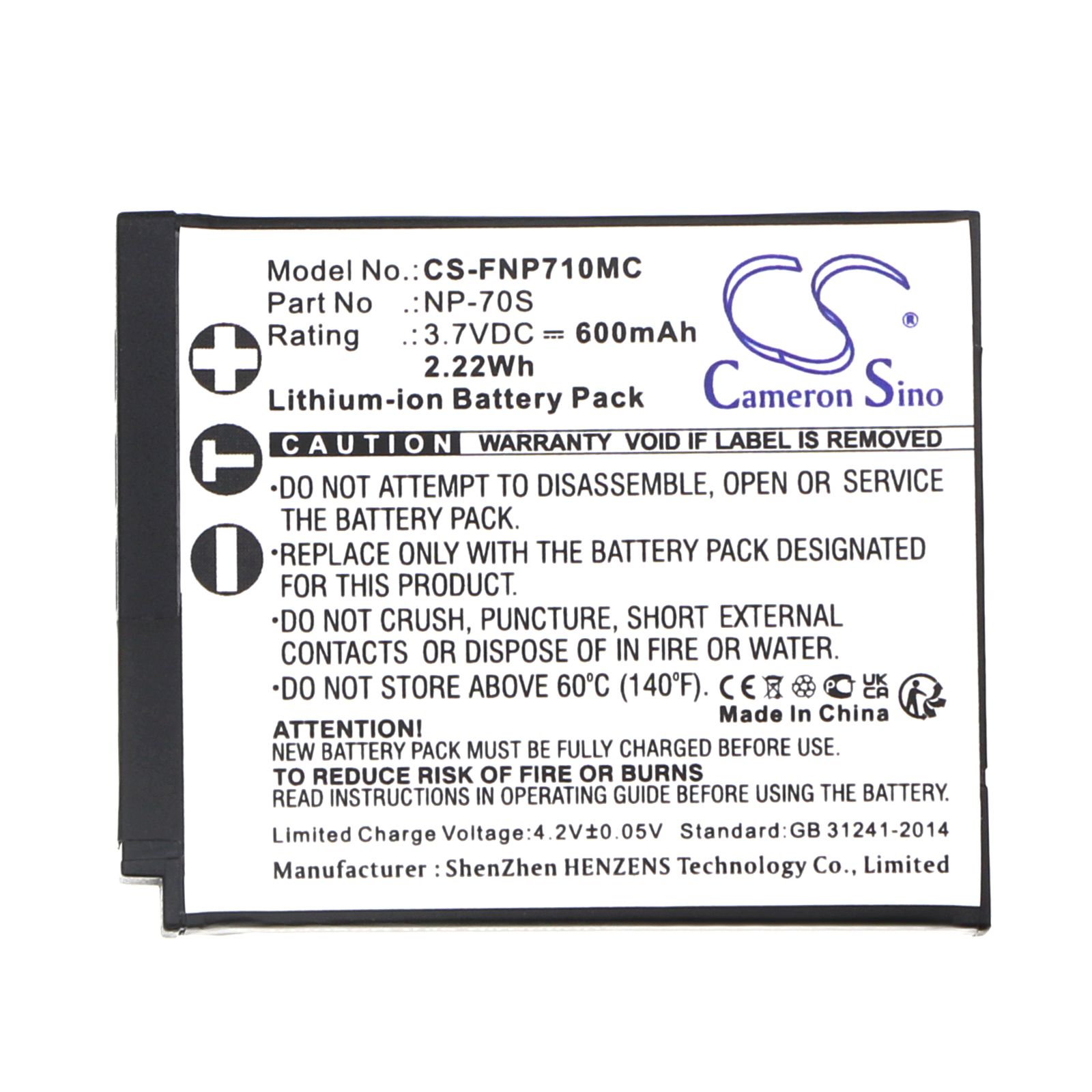Fujifilm NP-70S Battery Replacement