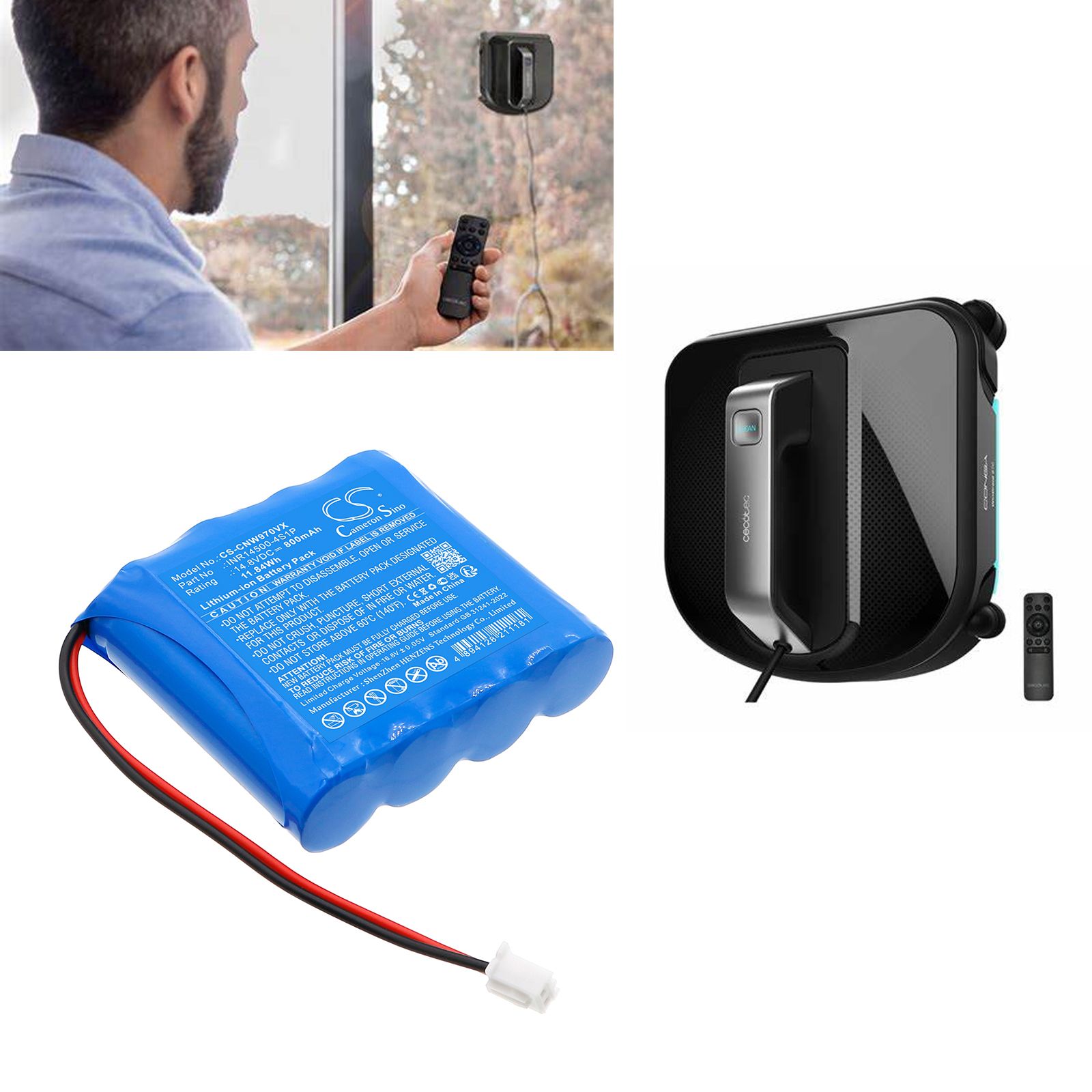 Cecotec Conga WinDroid 970 Battery Replacement