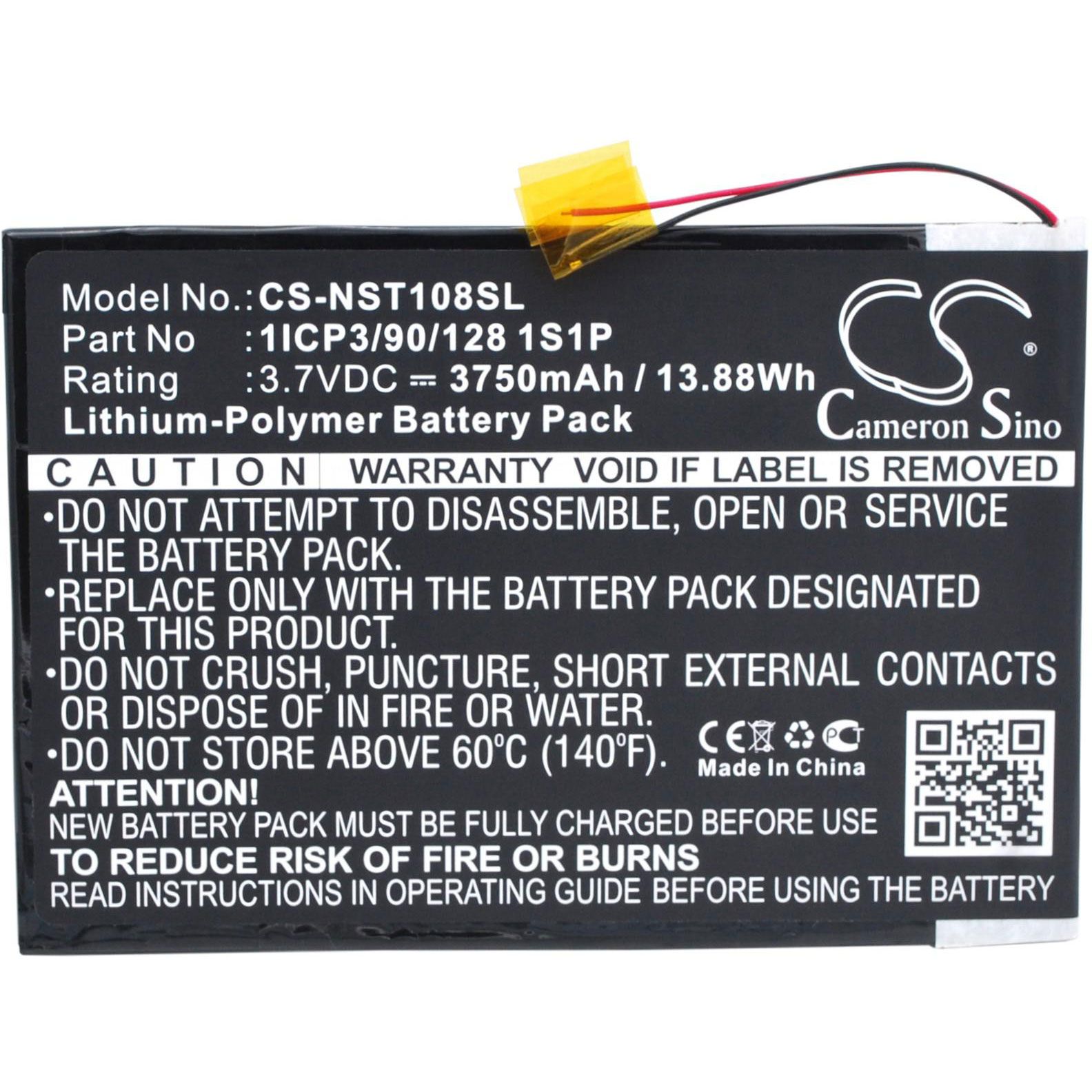 NuVision 1ICP3/90/128 1S1P Battery Replacement