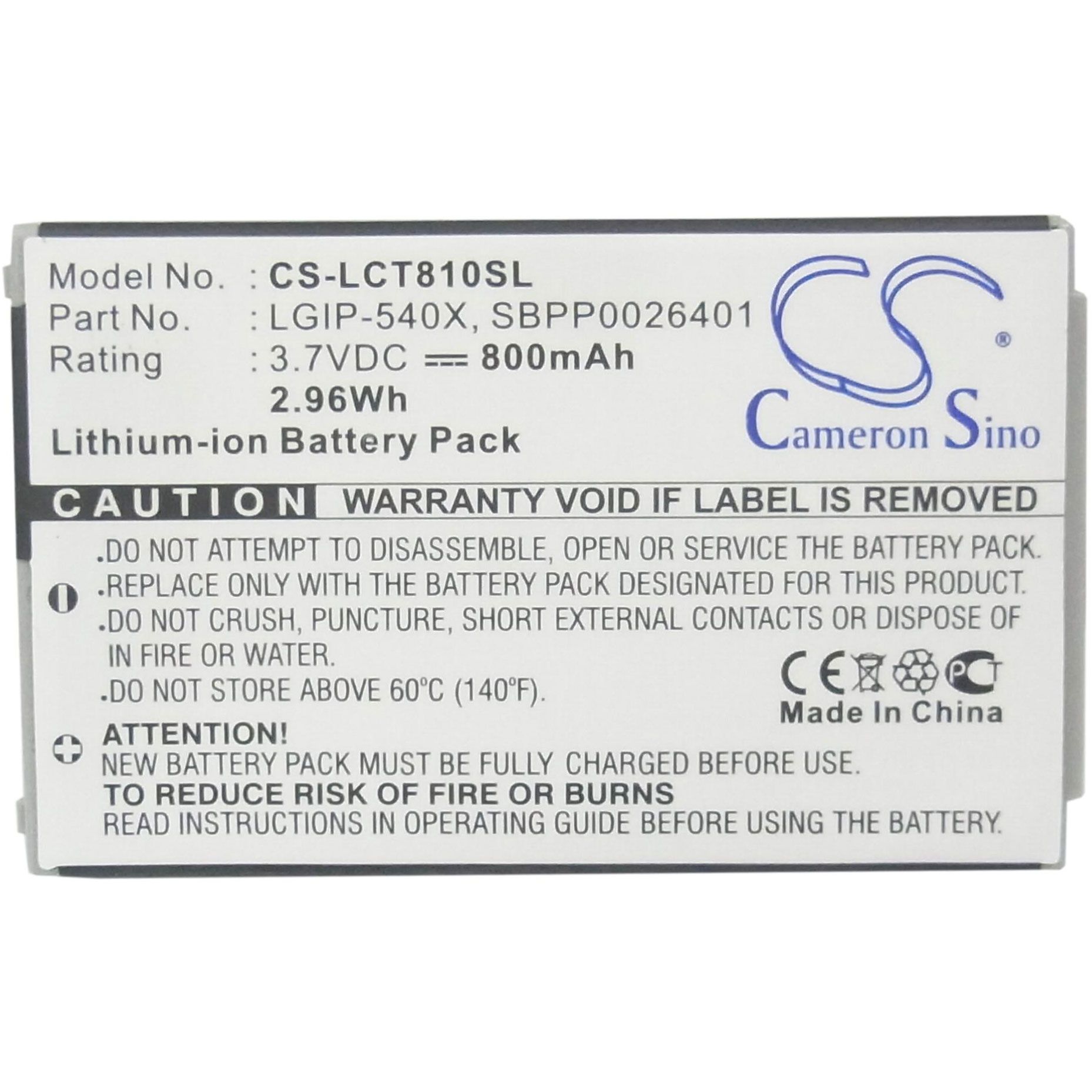 LG CT810 Battery Replacement
