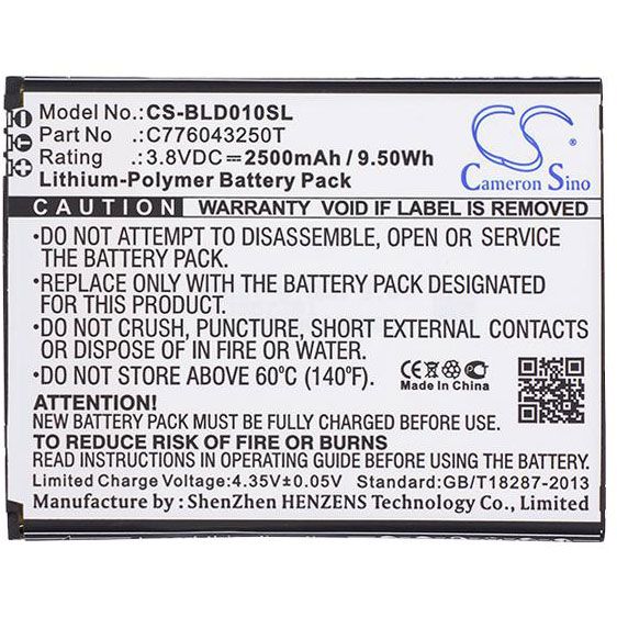 BLU Dash X LTE D0010U Battery Replacement