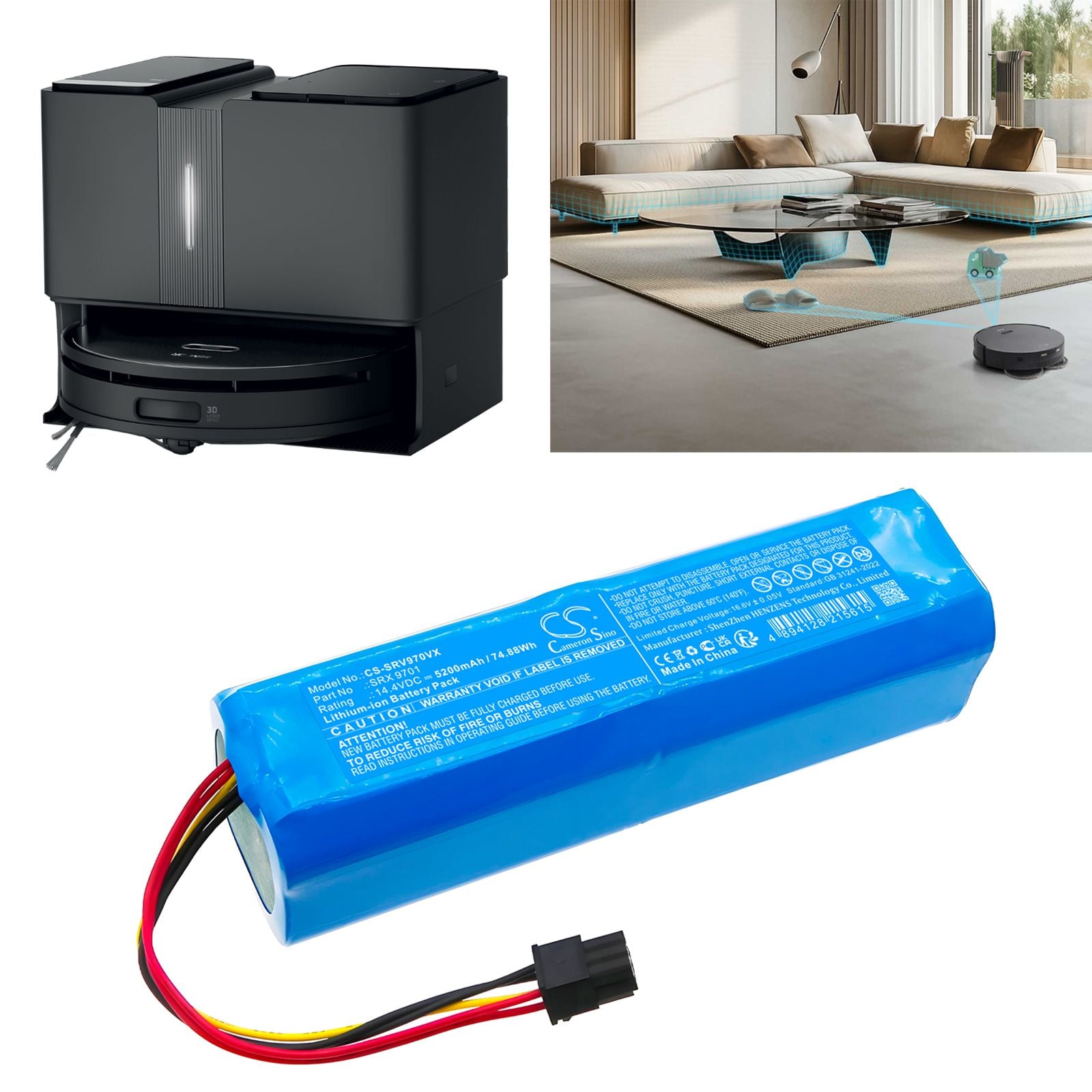 Sencor SRX 9701 Battery Replacement