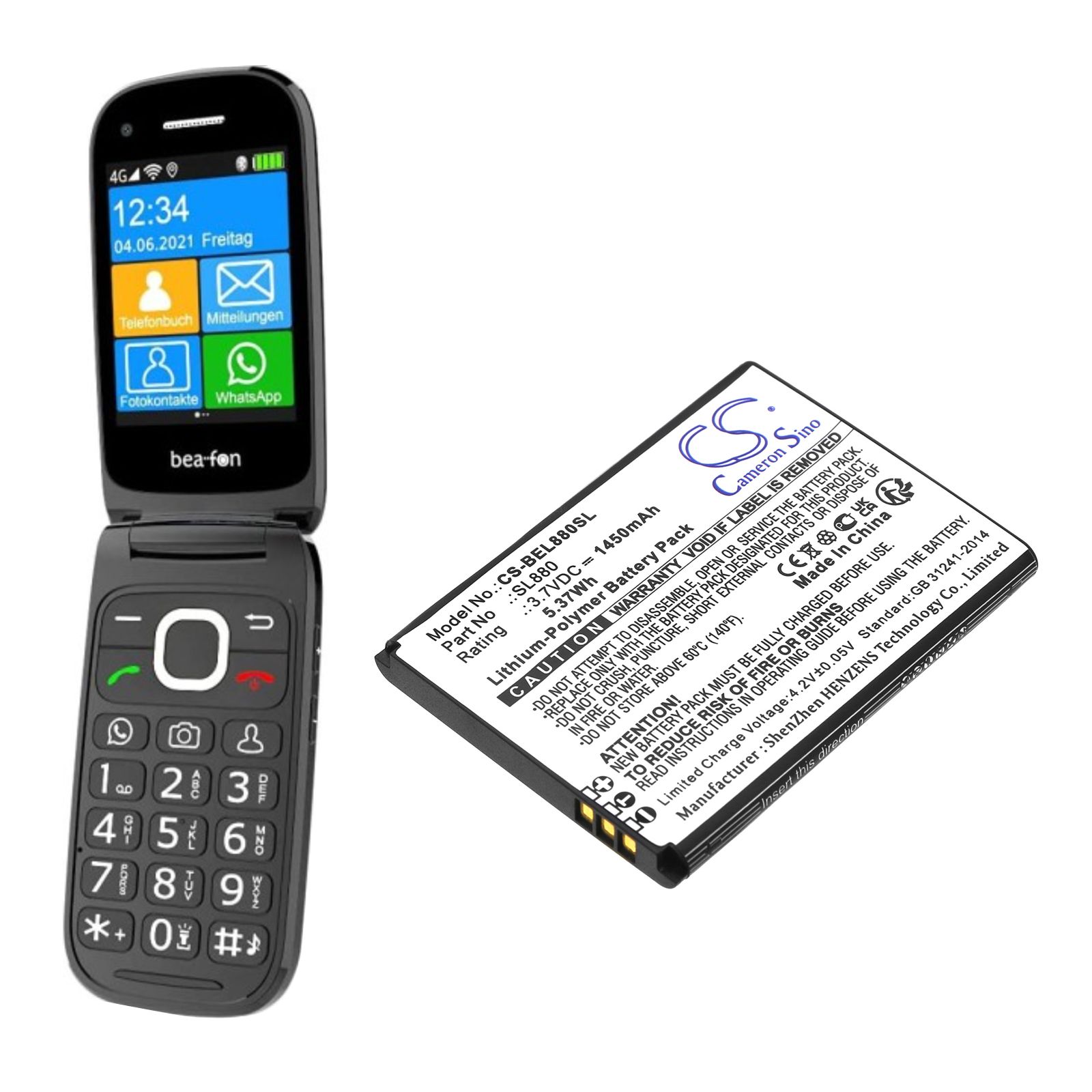 bea-fon SL880touch Battery Replacement