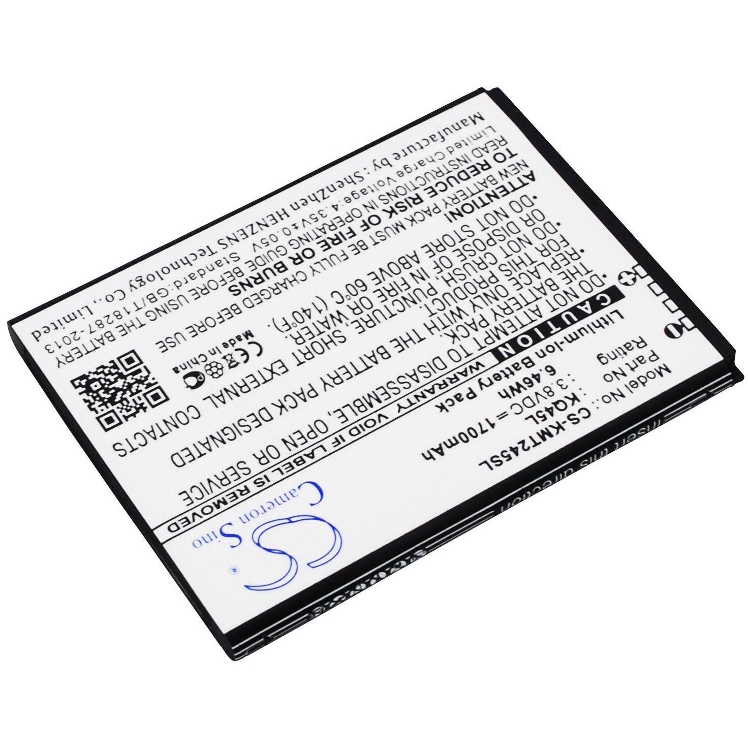 Kazam KQ45L-BABBA003048 Battery Replacement