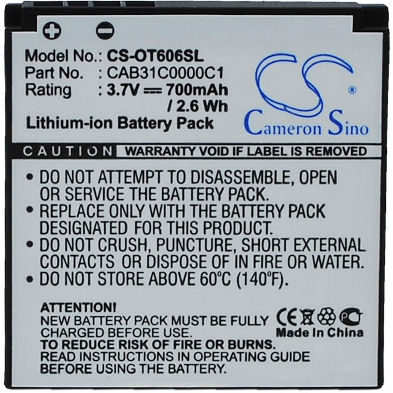 Alcatel OT-606 Battery Replacement