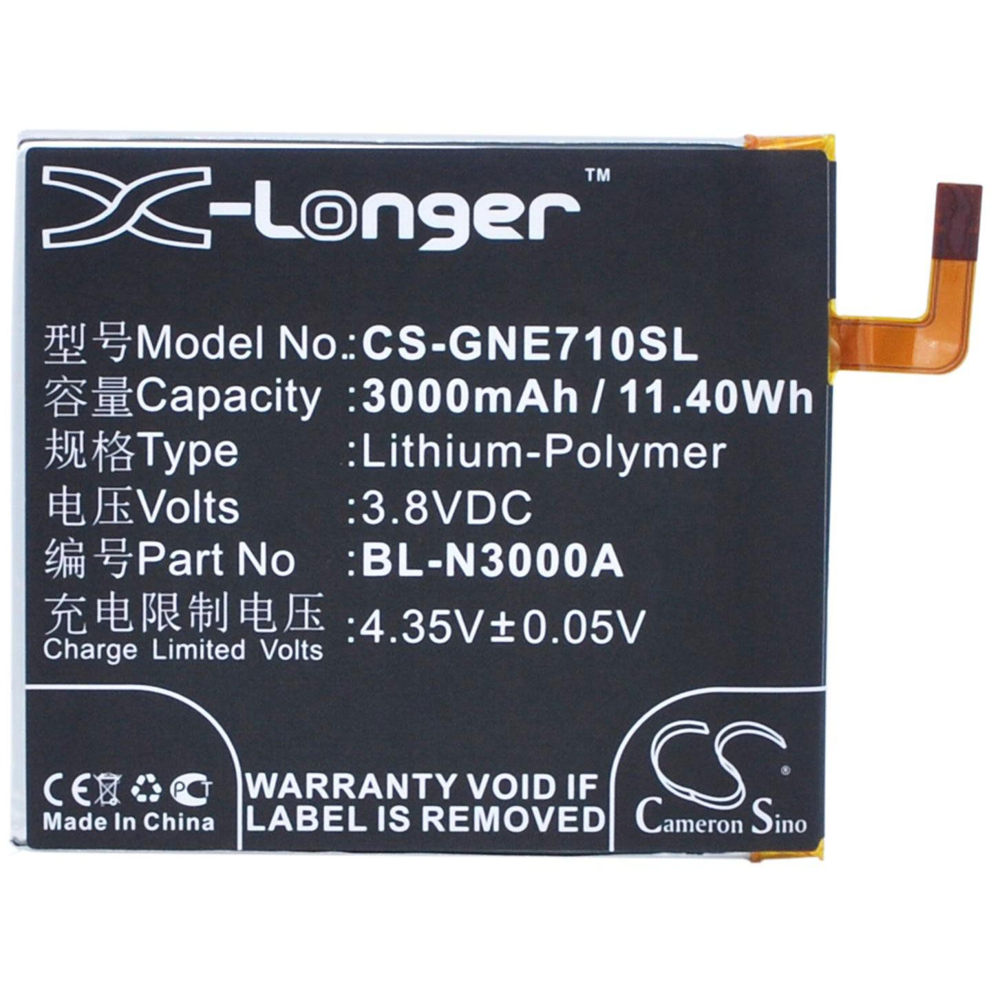 Gionee BL-N3000A Battery Replacement