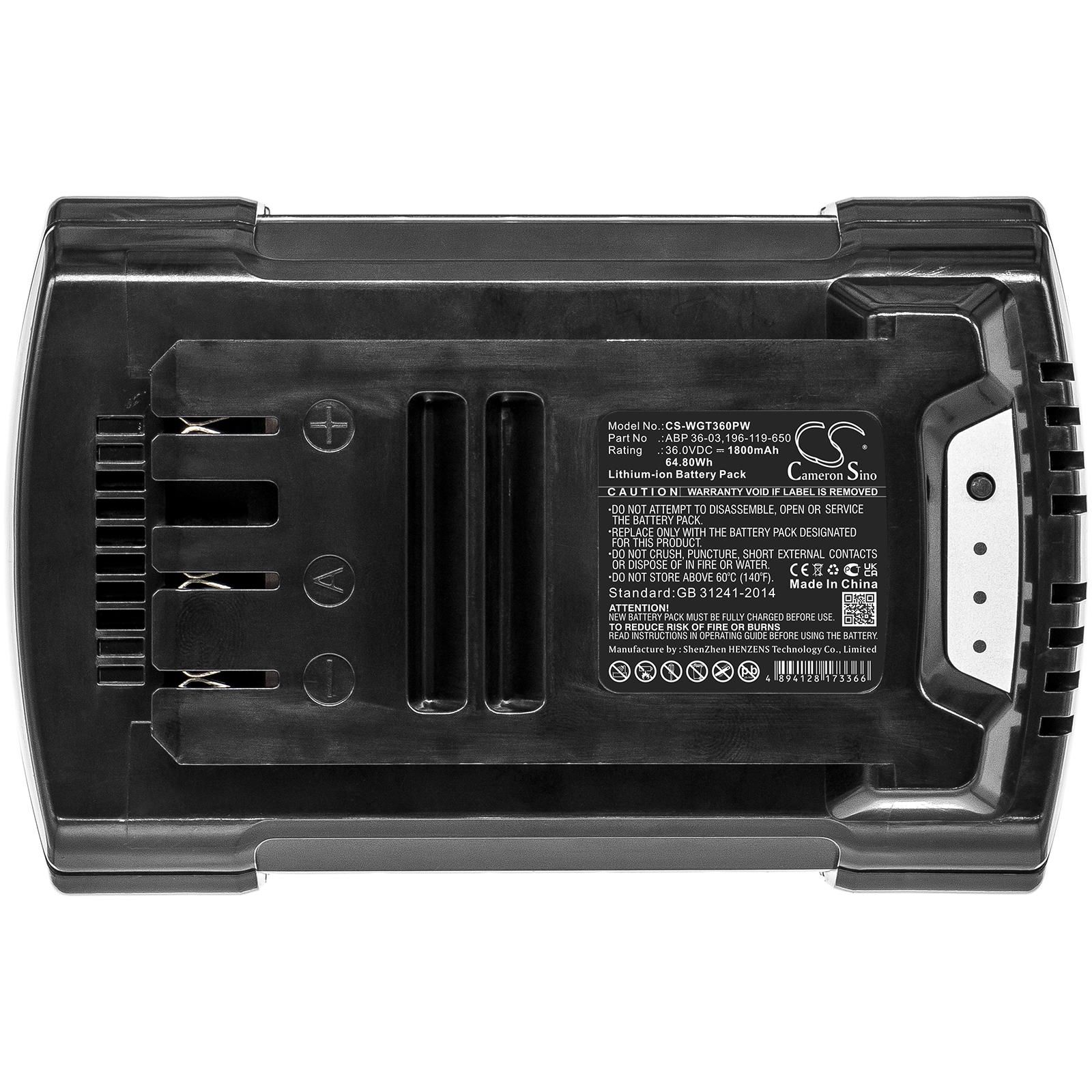 WOLF-Garten GTB 36 Battery Replacement