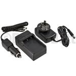 Pentax D-LI95 Charger Replacement (Wall + Car Cord)