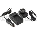 Pentax Optio 30 Charger Replacement for rechargeable CR-V3 (Wall + Car Cord)