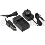 Pentax D-LI92 Charger Replacement (Wall + Car Cord)
